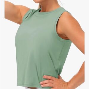 Women's Sleeveless Green Top
